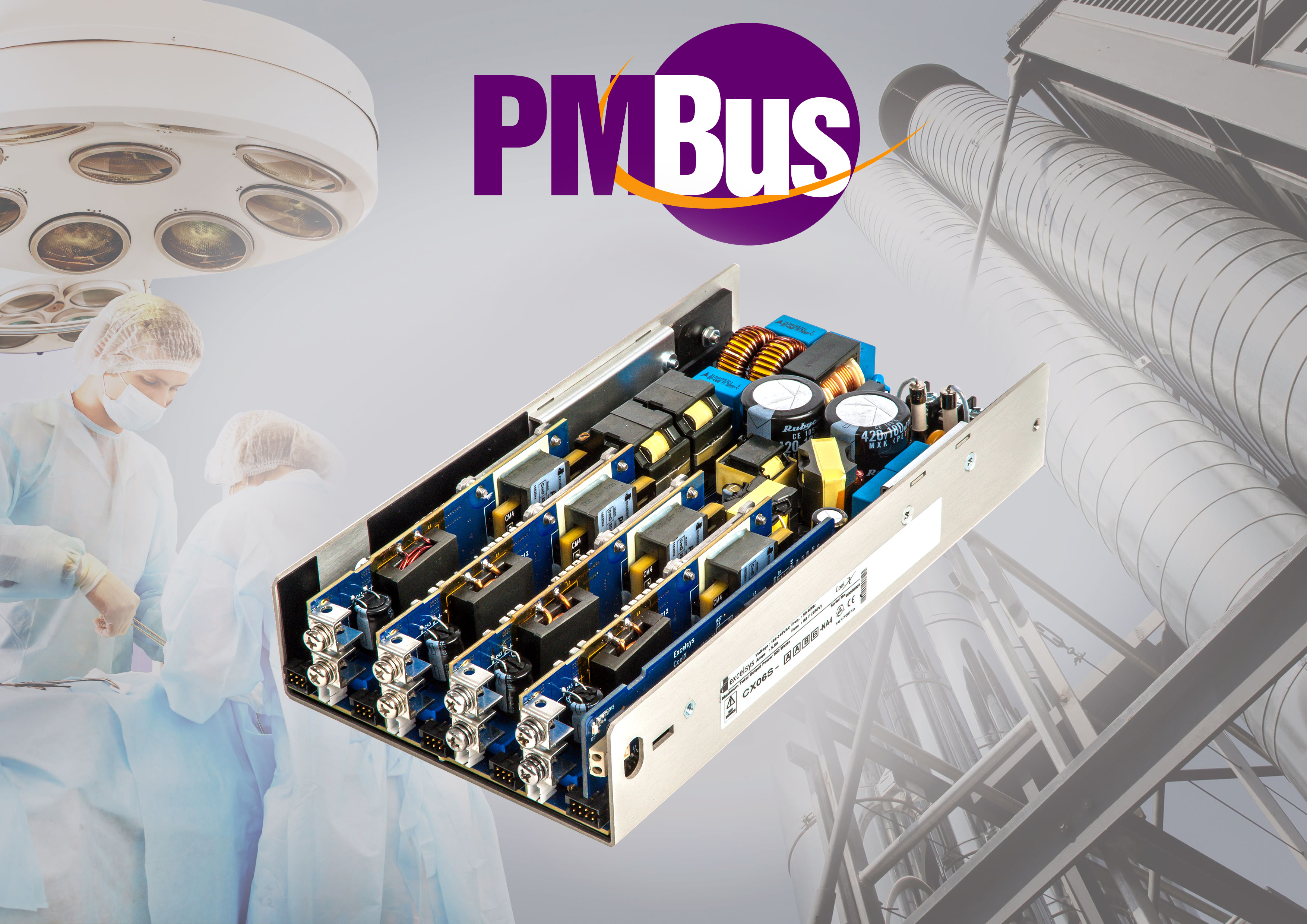 Excelsys CoolX600 convection cooled 600W power supplies now feature PMBus Communication